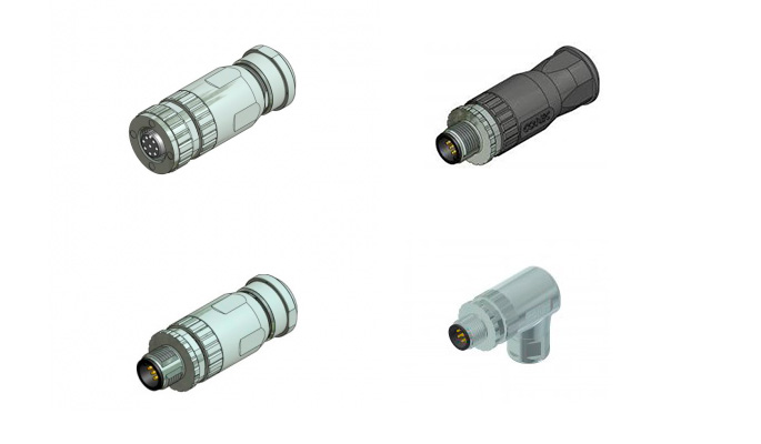 CONEC M8, M12, 7/8“ ja M23 liittimet ja kaapelit