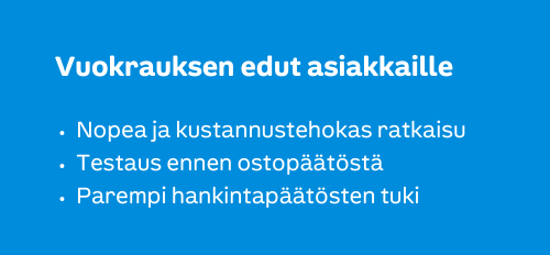 Vuokrauksen edut asiakkaille