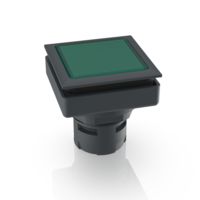 RAFI 1.30.090.251/0500 RAFIX 16 F, painonappi, litteä kehys, neliskanttinen kaulus, kehys vihreä.