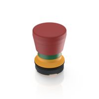 RAFI 1.30.273.602/0300 RAFIX 22 FS+, hätäpysäytys Plus 1, nollaus vetämällä, sienipää punainen
