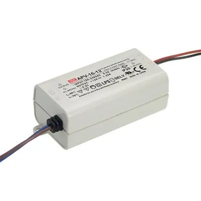 MEAN WELL APV-16-15 LED Teholähde 15V 1A