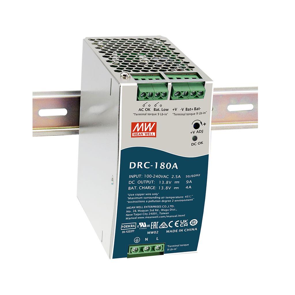 MEAN WELL DRC-180B - Teholähde DIN-kisko +27.6V 4.5A +27.6V 2A