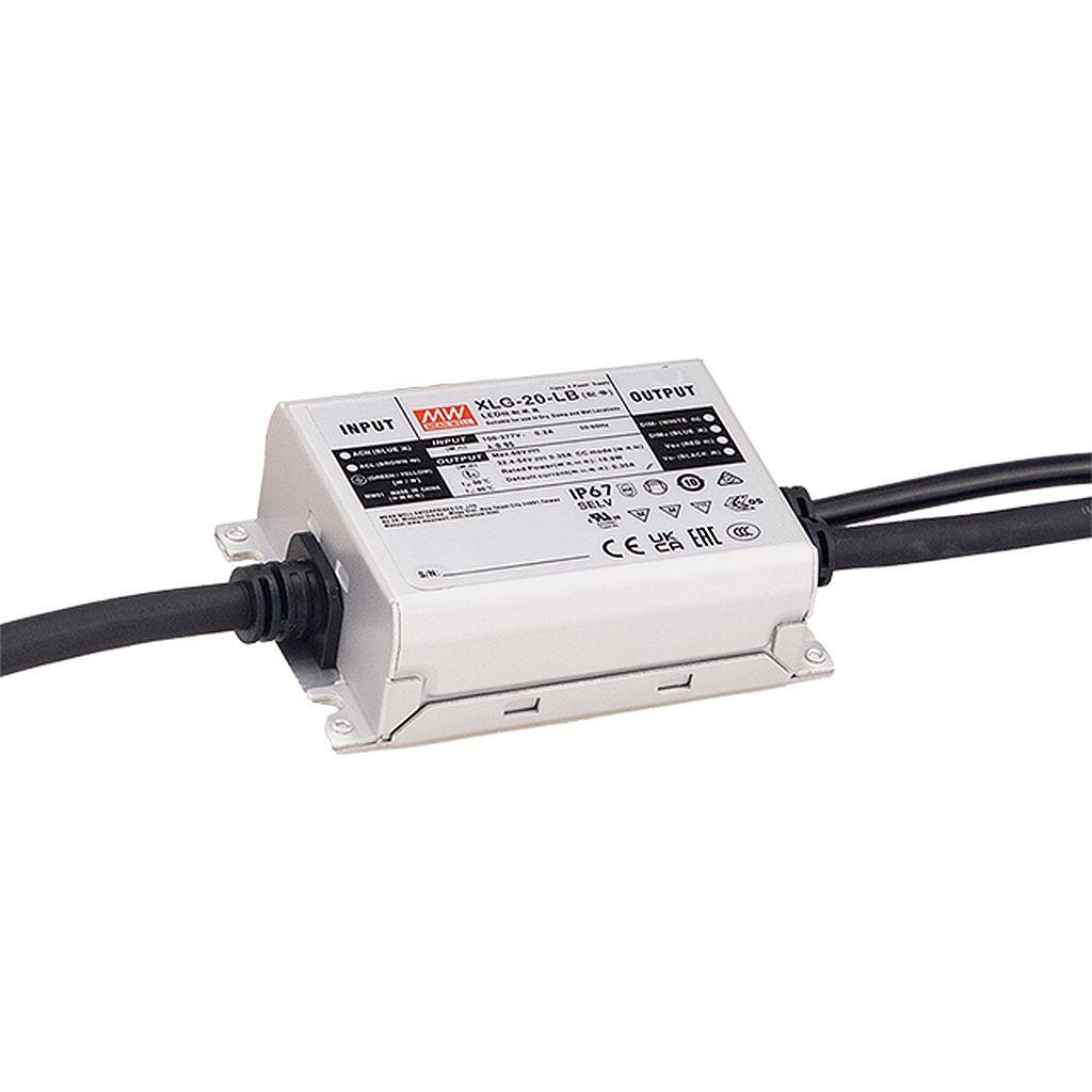 MEAN WELL XLG-20-M-B 25.2~42V 500mA LED Teholähde