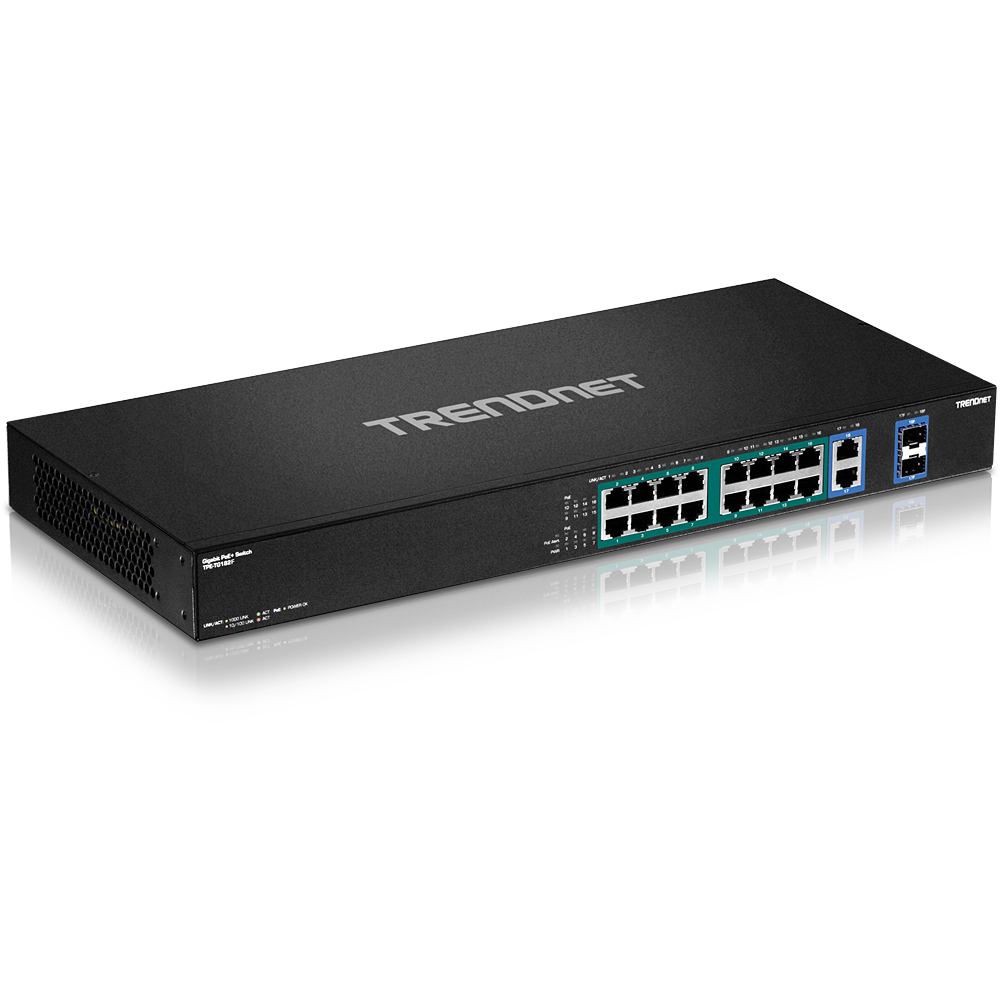 [TPE-TG182F] TRENDNET TPE-TG182F - 18-porttinen Gigabit High Power PoE+ -kytkin 440W