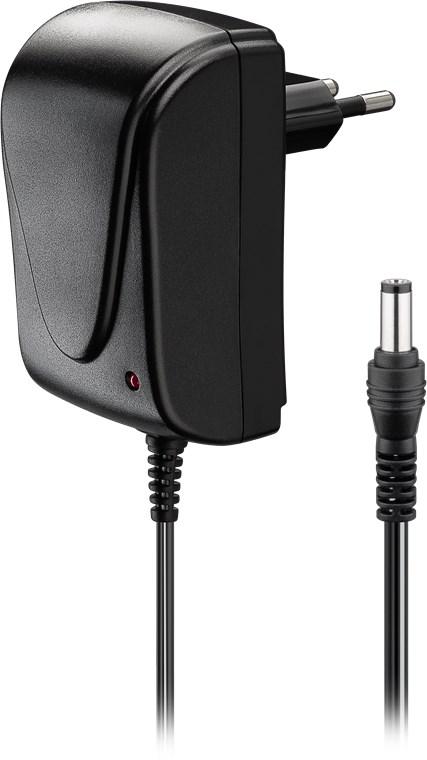 GOOBAY 57289 12V Power Supply (18 W / 1,5 A), 5.5 mm x 2.1 mm DC plug