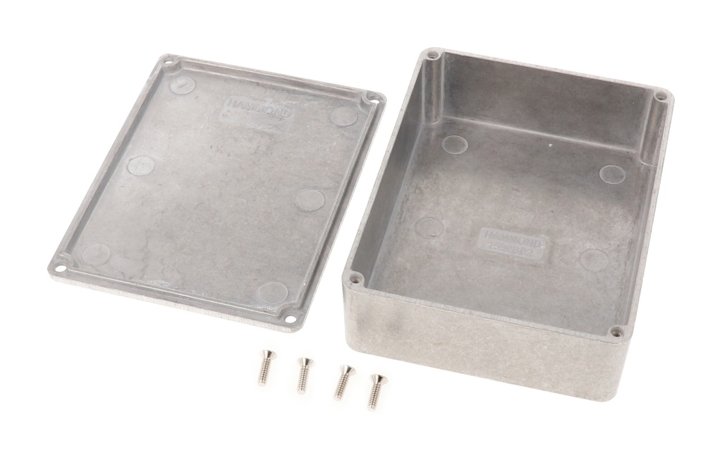 HAMMOND 1590BB2 Painevalettu Alumiinikotelo 119x94x38 Alumiini, IP54