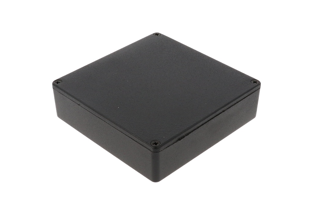 HAMMOND 1590QBK Painevalettu Alumiinikotelo 120x120x34 Musta, IP54
