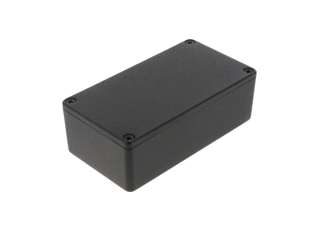 HAMMOND 1590N1BK Painevalettu Alumiinikotelo 121.2x65.5x39.3mm Musta IP54
