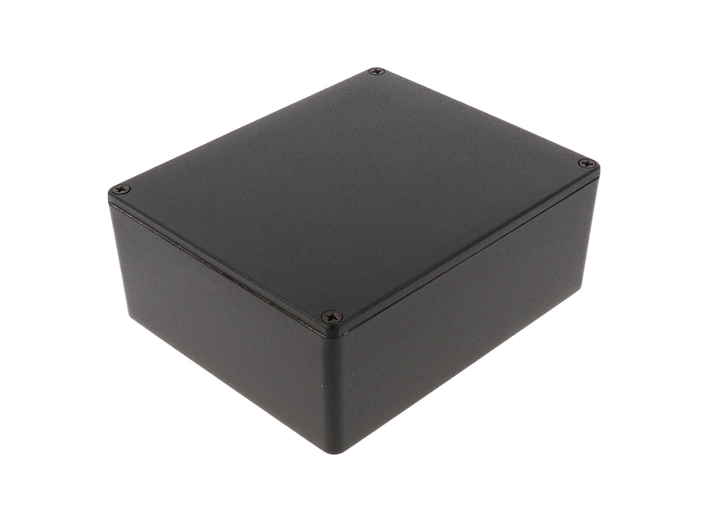 [1590XBK] HAMMOND 1590XBK Painevalettu Alumiinikotelo 145x121x56mm Musta IP54