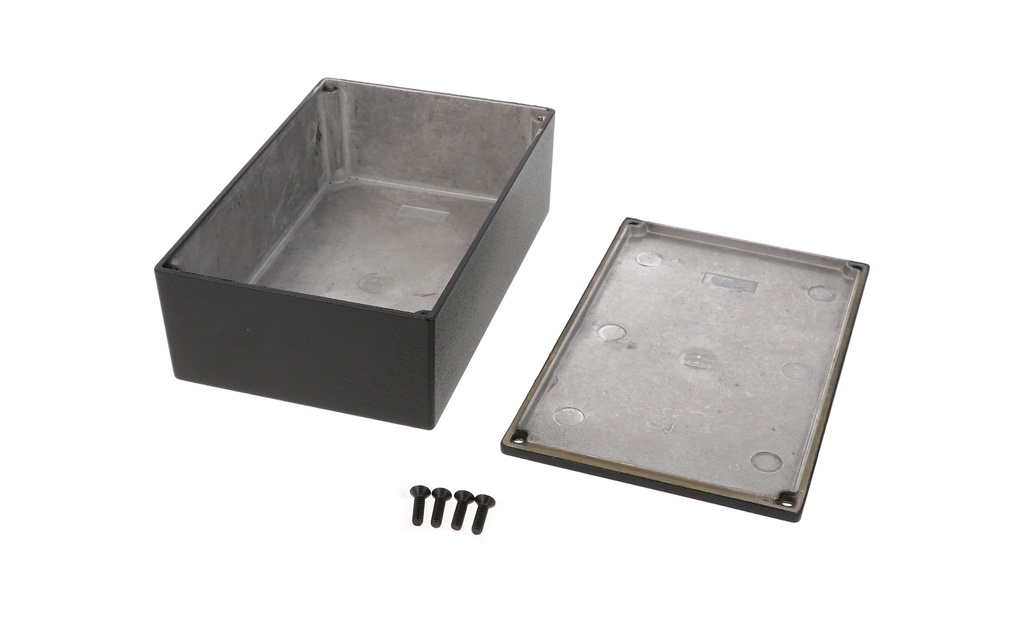 [1590JBK] HAMMOND 1590JBK Painevalettu Alumiinikotelo 145x95x48mm Musta IP54