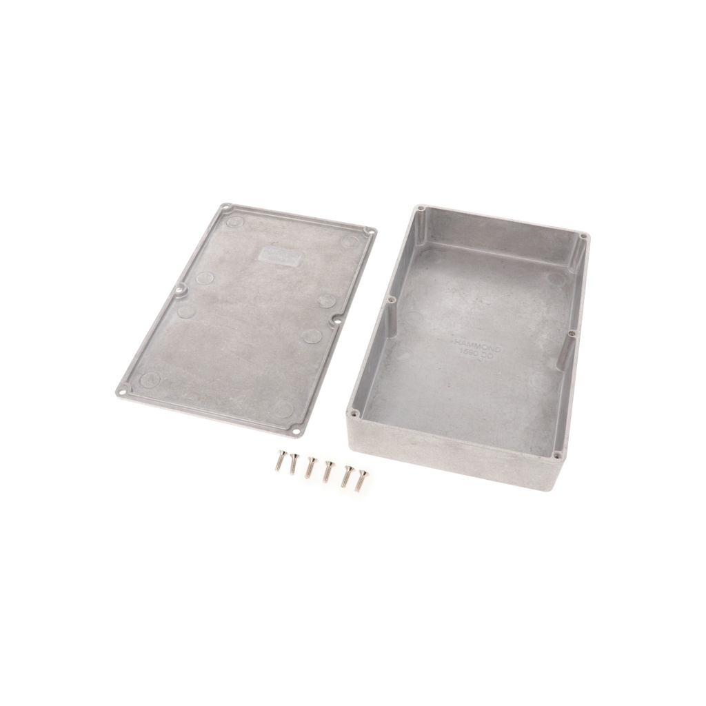 HAMMOND 1590DD Painevalettu Alumiinikotelo 187.5x119.5x37mm Alumiini IP54