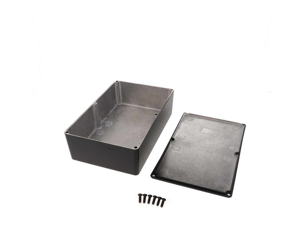 HAMMOND 1590DBK Painevalettu Alumiinikotelo 187.7x119.5x56mm Musta IP54