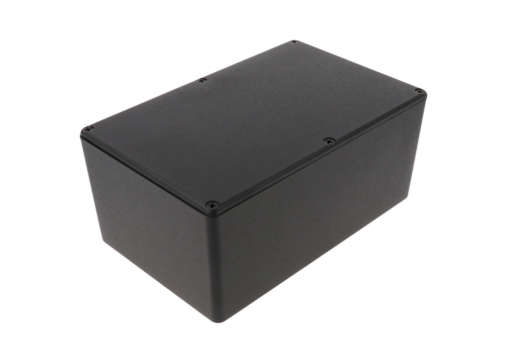 HAMMOND 1590EBK Painevalettu Alumiinikotelo 188x120x82mm Musta IP54
