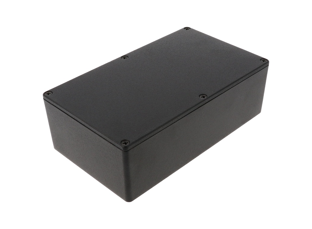 HAMMOND 1590R1BK Painevalettu Alumiinikotelo 192x111x61mm Musta IP54