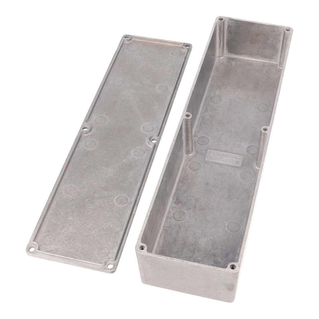 [1590BX] HAMMOND 1590BX Painevalettu Alumiinikotelo 254x70x49.5mm Alumiini IP54