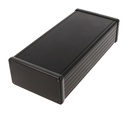 HAMMOND 1455N2201BK Suulakepuristettu Alumiinikotelo 220x103x53mm Musta anodisoitu IP54