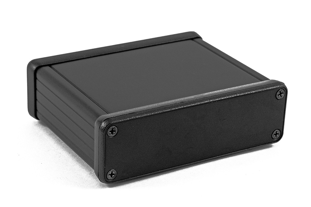 [1455L801BK] HAMMOND 1455L801BK Suulakepuristettu Alumiinikotelo 80x103x30.5 Musta anodisoitu IP54