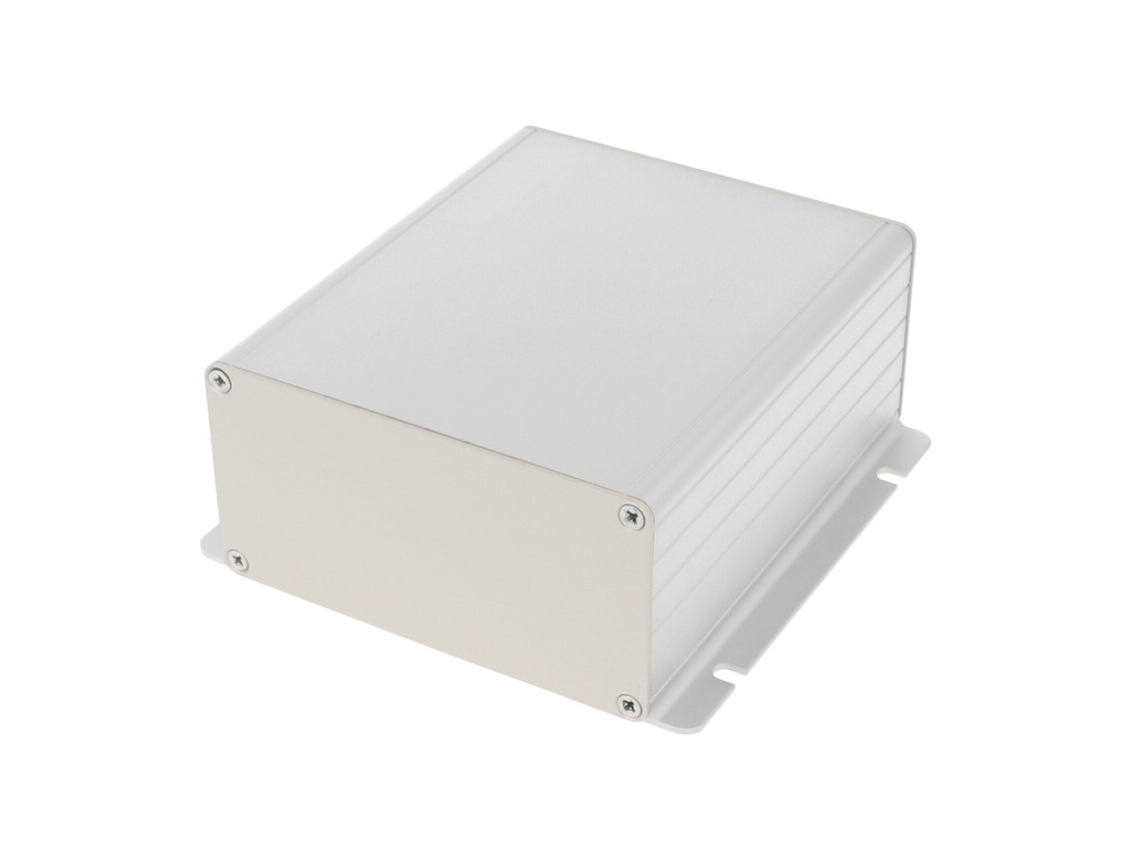 HAMMOND 1455NF1201 Suulakepuristettu Alumiinikotelo + sivuasennuslaipat 120x103x53mm Anodisoitu Alumiini IP54