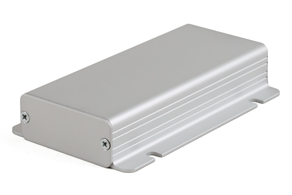 [1455CF1201] HAMMOND 1455CF1201 Suulakepuristettu Alumiinikotelo + sivuasennuslaipat 120x54x23mm Anodisoitu Alumiini IP54