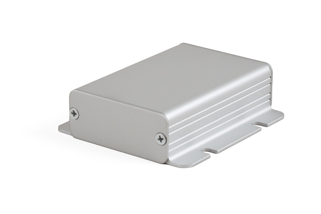 HAMMOND 1455CF801 Suulakepuristettu Alumiinikotelo + sivuasennuslaipat 80x54x23mm Anodisoitu Alumiini IP54