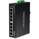 TRENDNET TI-E80 - 8-porttinen teollinen Fast Ethernet DIN-kiskokytkin