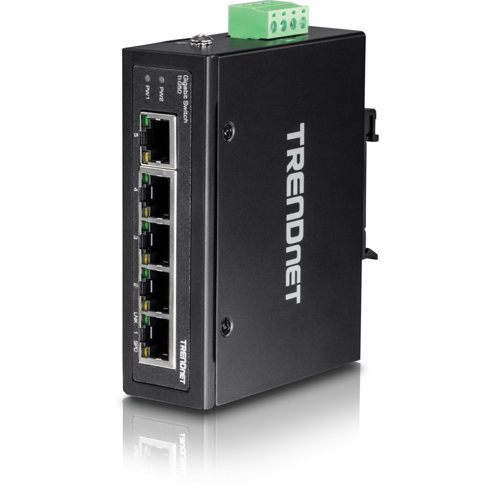 TRENDNET TI-G50 - 5-porttinen teollinen Gigabit-kytkin