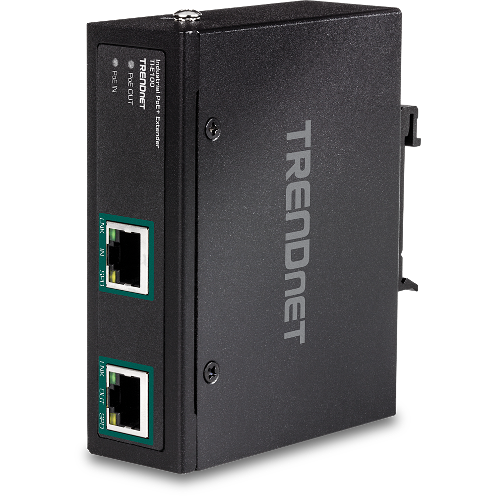 [TI-E100] TRENDNET TI-E100 - Teollinen Gigabit PoE+ laajennin