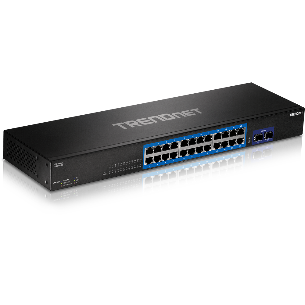 [TEG-30262] TRENDNET TEG-30262 - 24-porttinen Gigabit-kytkin 2 x 10G SFP+