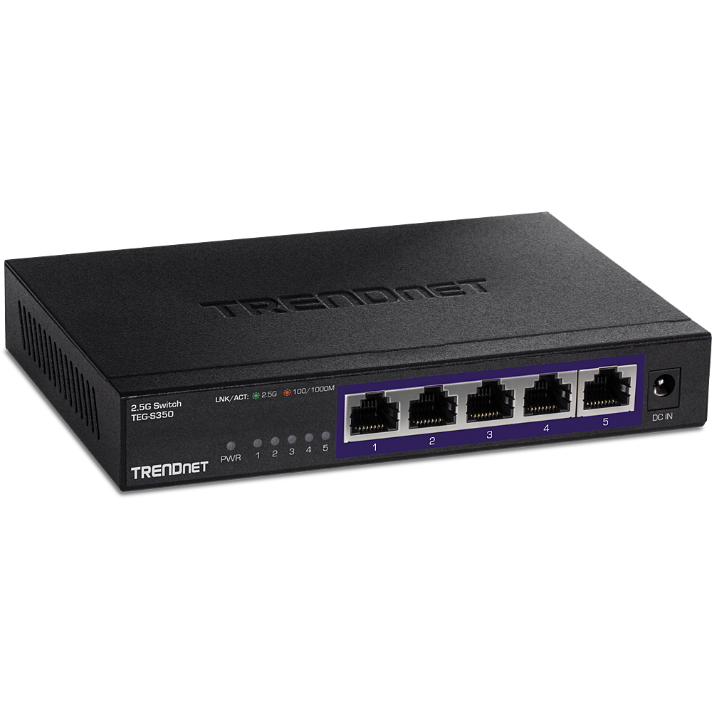 TRENDNET TEG-S350 - 5-porttinen hallitsematon 2.5G-kytkin