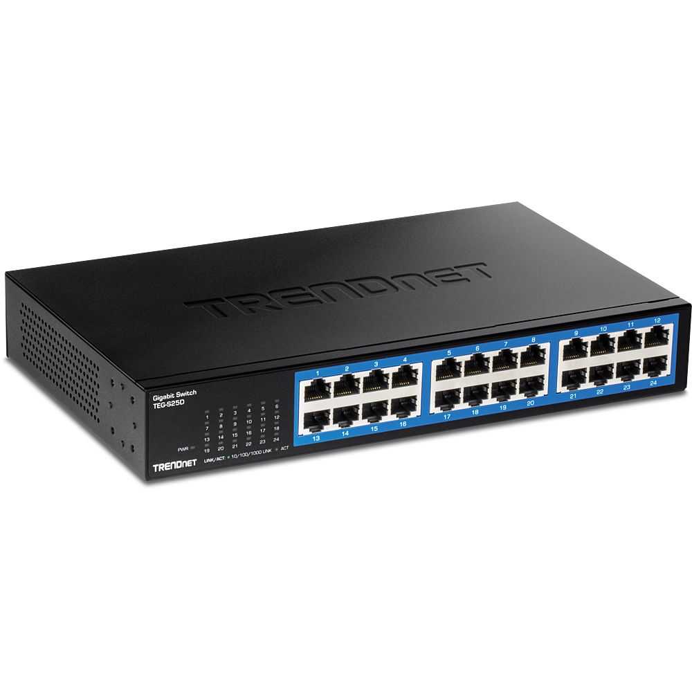 [TEG-S25D] TRENDNET TEG-S25D - 24-porttinen Gigabit pöytäkytkin