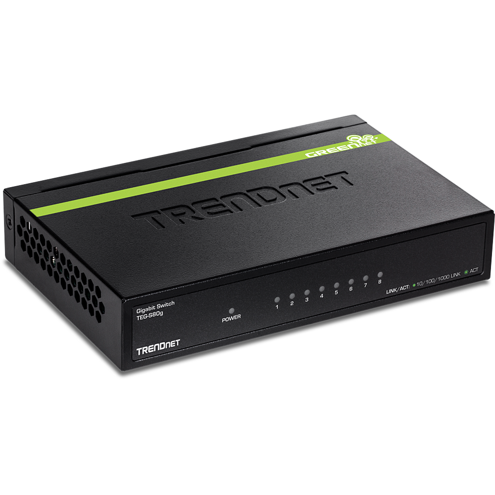 [TEG-S80g] TRENDNET TEG-S80g - 8-porttinen Gigabit GREENnet-kytkin