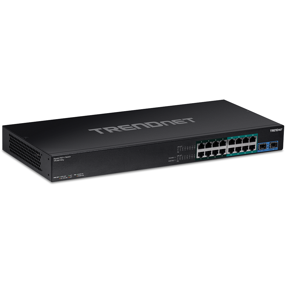 [TPE-BG182G] TRENDNET TPE-BG182G - 18-porttinen Gigabit 4PPoE-kytkin