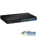 TRENDNET TPE-1620WS - 20-porttinen Gigabit Web Smart POE+ -kytkin 4 jaetulla SFP-paikalla 185W