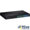 TRENDNET TPE-1620WSF - 20-porttinen Gigabit Web Smart POE+ -kytkin 2 jaettua SFP-paikkaa 370W