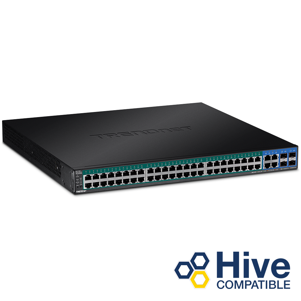 [TPE-5048WS] TRENDNET TPE-5048WS - 52-porttinen Gigabit Web Smart PoE+ -kytkin 740W