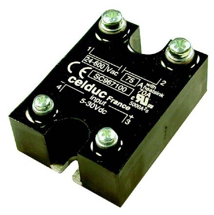 CELDUC SC762110 SSR 25A/400VAC/CTRL 4-30VDC/RANDUM