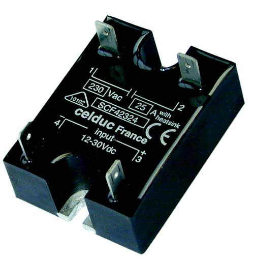 [SCF42324] CELDUC SCF42324 SSR 25A/230VAC/CTRL 12-30VDC/FASTON/VDR