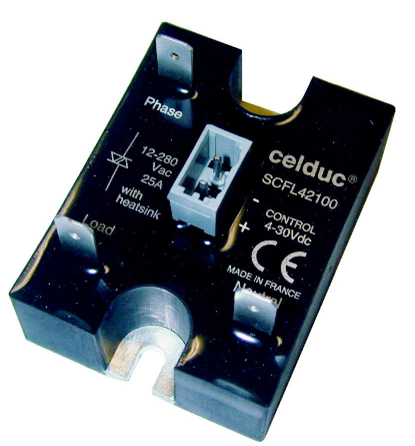 CELDUC SCFL42100 SSR 25A/230VAC/CTRL 4-30VDC
