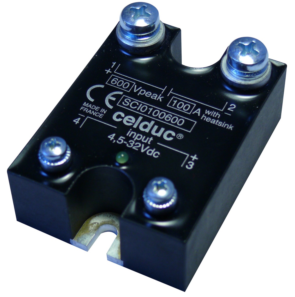 CELDUC SCI0501200 SSR 50A - 1200VDC - CTRL 4,5-32VDC