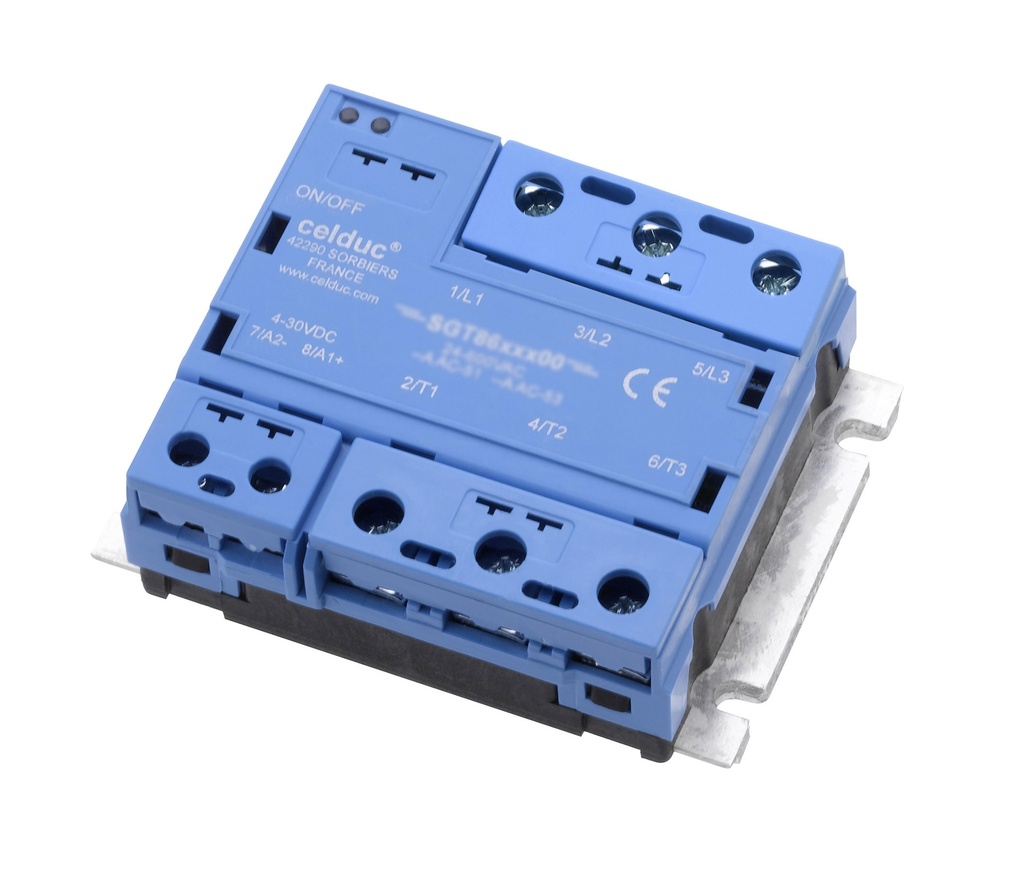 CELDUC SGT8650810 ZC KOLMIVAIHE SSR 2X50A/24-520VAC/CTRL 4-30VDC/T°
