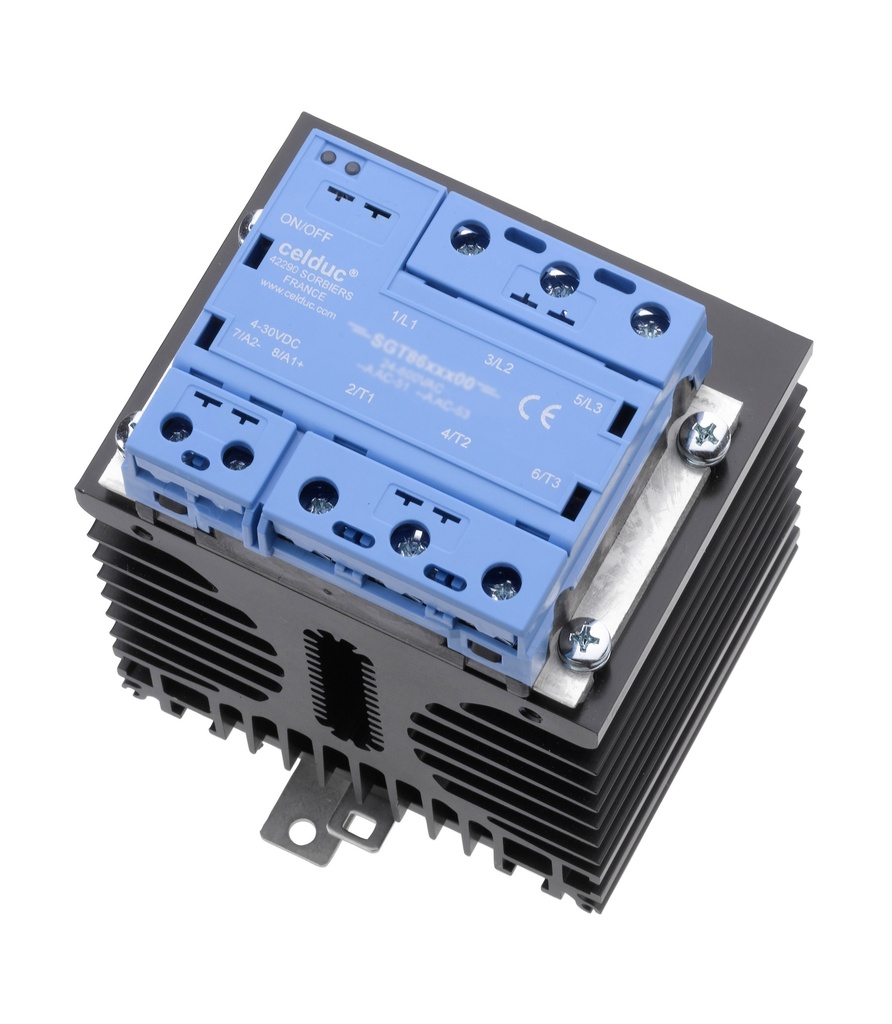 [SGT8658502] CELDUC SGT8658502 ZC KOLMIVAIHEISET SSR-KONTAKTORIT 3X24A/24-520VAC/CTRL 24-255VAC/DC