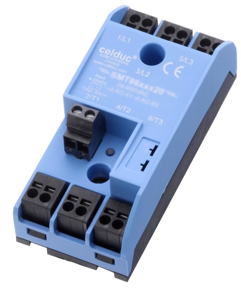 [SMT8620520] CELDUC SMT8620520 ZC KOLMIVAIHEINEN SSR 3X24A/24-520VAC/CTRL 4-30VDC