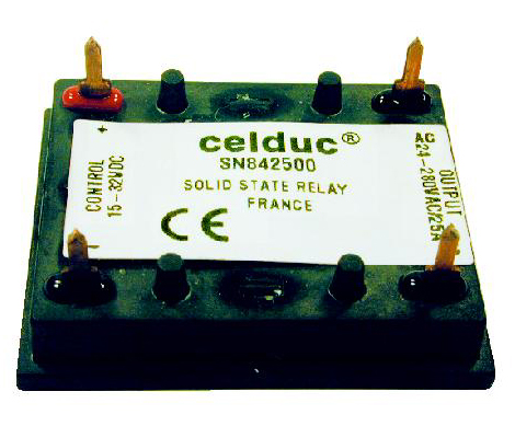 CELDUC SN842100 SSR 25A/230VAC/CTRL 3,5-15VDC