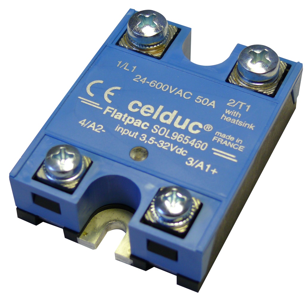 [SOL942960] CELDUC SOL942960 SSR 25A/12-280VAC/CTRL 185-265VAC/DC/LED/LED