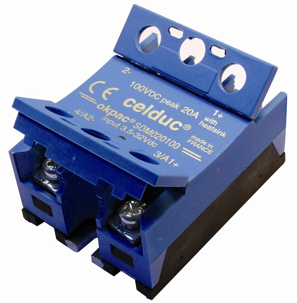 CELDUC SOM06075 SSR 60A - 40VDC - CTRL 3,5-32VDC