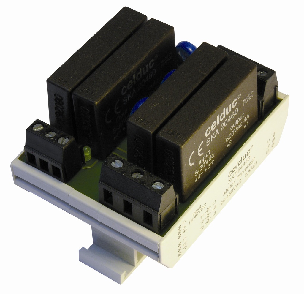 CELDUC XKR24440 KÄÄNTÄJÄ SSR 2,5AC3/400VAC/CTRL 15-40VDC