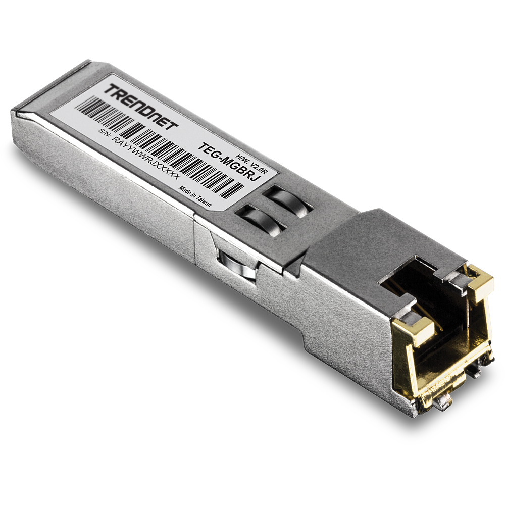 TRENDNET TEG-MGBRJ - 1000BASE-T RJ45 kuparinen SFP-moduuli kupari 100m