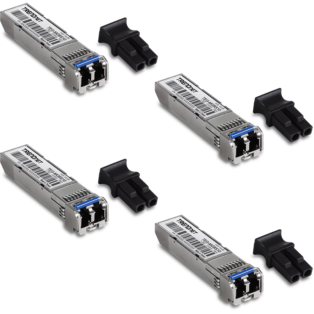 [TEG-MGBS10/4] TRENDNET TEG-MGBS10/4 - 4 x TEG-MGBS10 SFP Single-Mode LC-moduuli