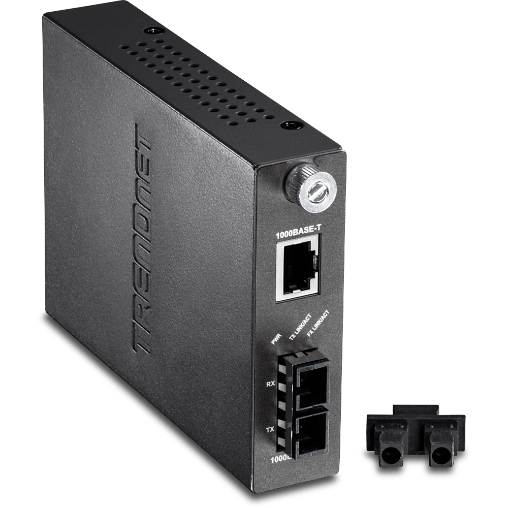 [TFC-1000MSC] TRENDNET TFC-1000MSC - Älykäs 1000Base-T to 1000Base-FX Multi-Mode SC-kuitumuunnin 550m