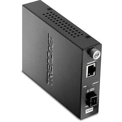 [TFC-1000S60D3] TRENDNET TFC-1000S60D3 - Älykäs 1000Base-TX-1000Base-FX dual wavelength yksimuotoinen SC-kuitumuunnin 60km